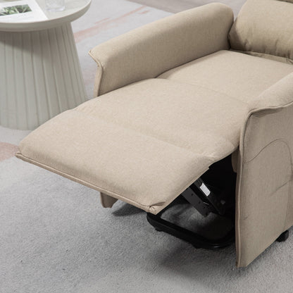 Electric Power Lift Recliner Chair for the Elderly, Beige