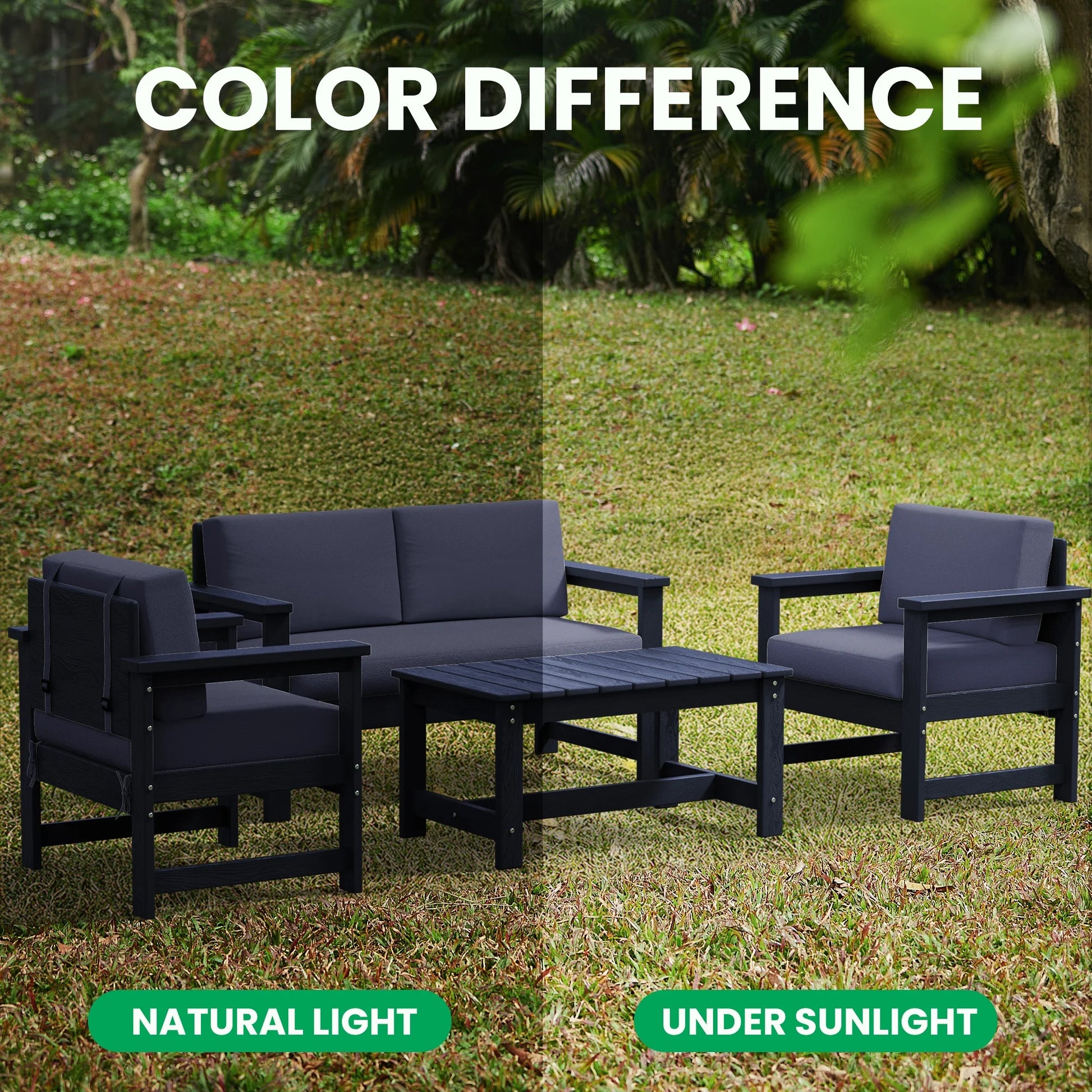 Patio Furniture Sets on Sale, 2 Pieces Patio Chairs W/ Cushions, Gray