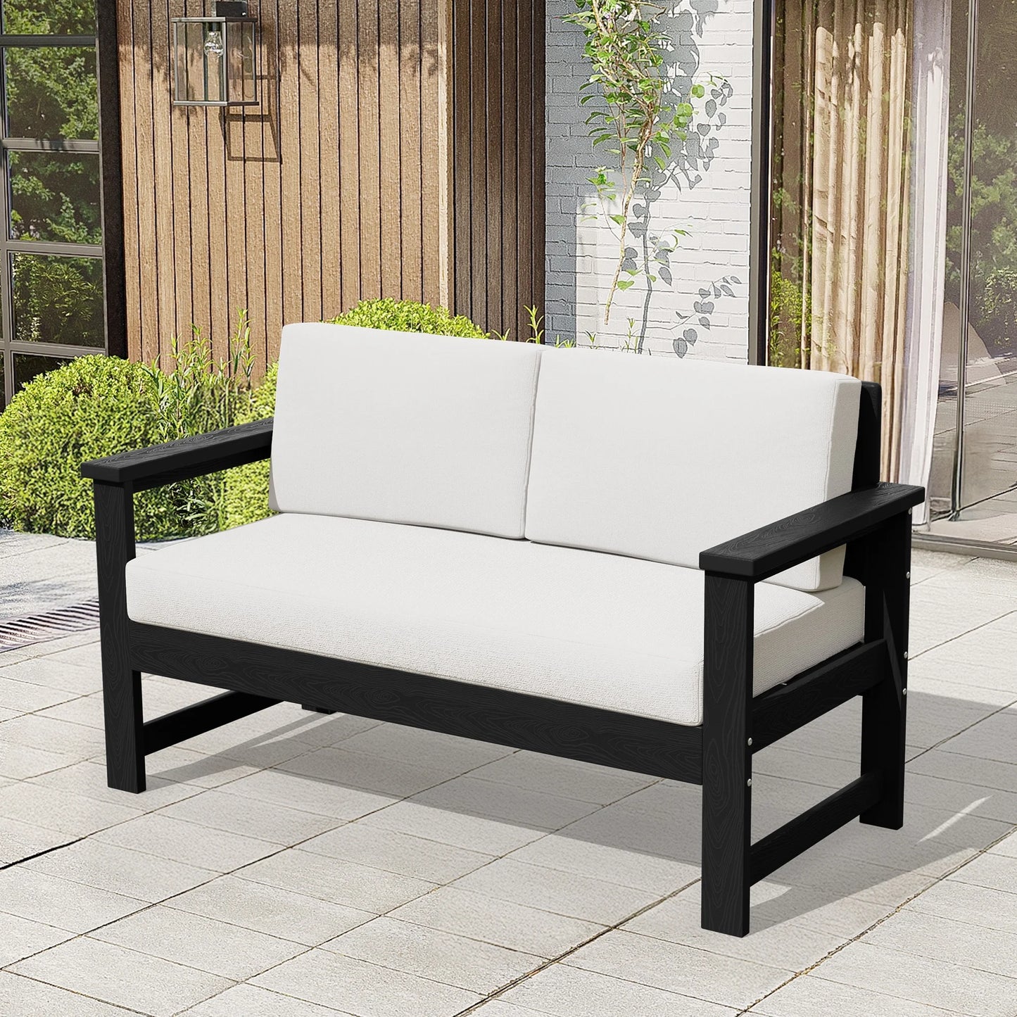 Patio Furniture Sets on Sale, 2 Pieces Patio Chairs W/ Cushions, Gray