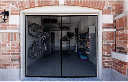 Garage Door Screen, 16X7 Ft Magnetic Closure Heavy Duty Weighted Bottom Garage Screen Doors for 2 Car Garage, Fiberglass Mesh anti Annoying Animal Out
