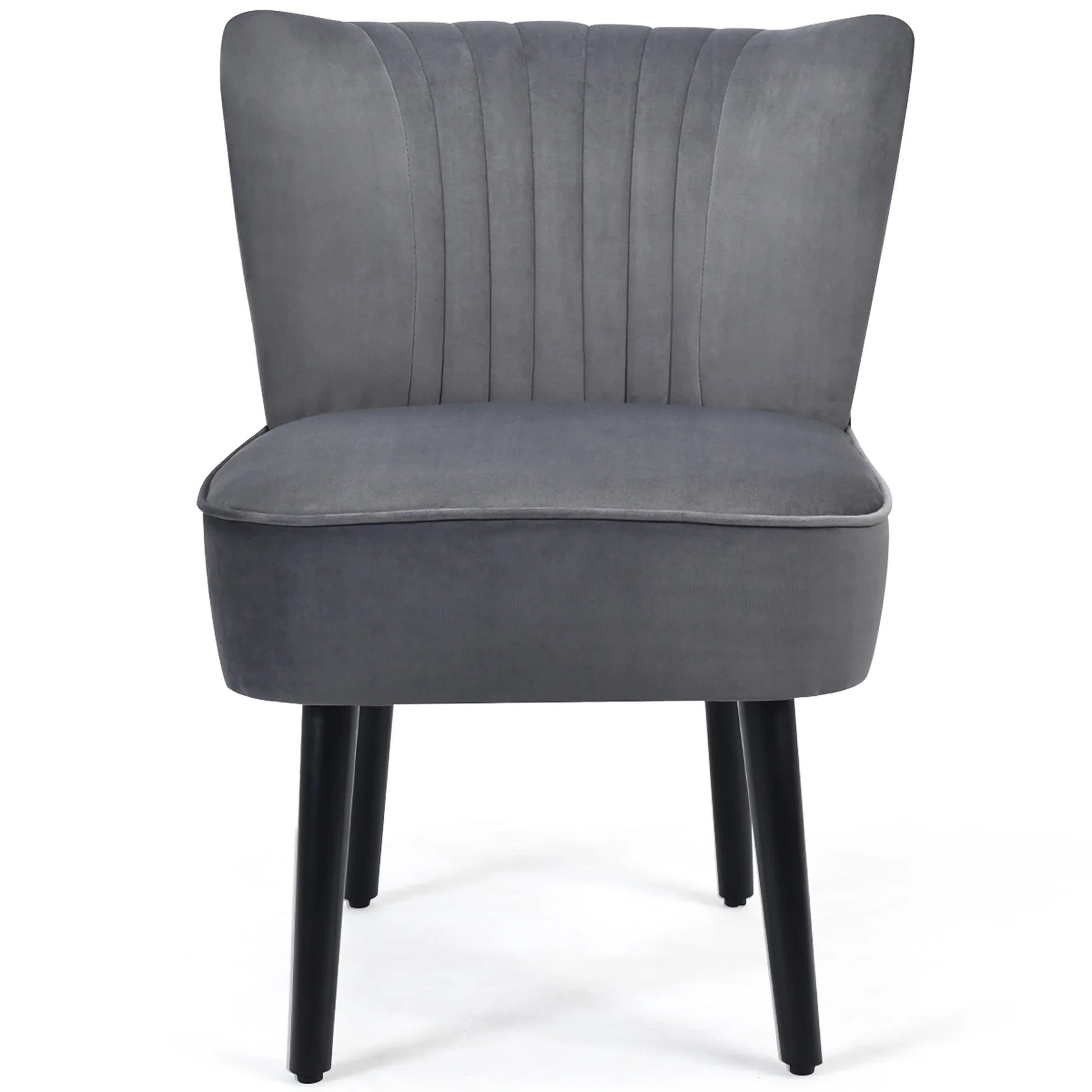 Set of 2 Armless Accent Chair Upholstered Leisure Chair Single Sofa Turquoise\Stone Grey\ Dark Grey