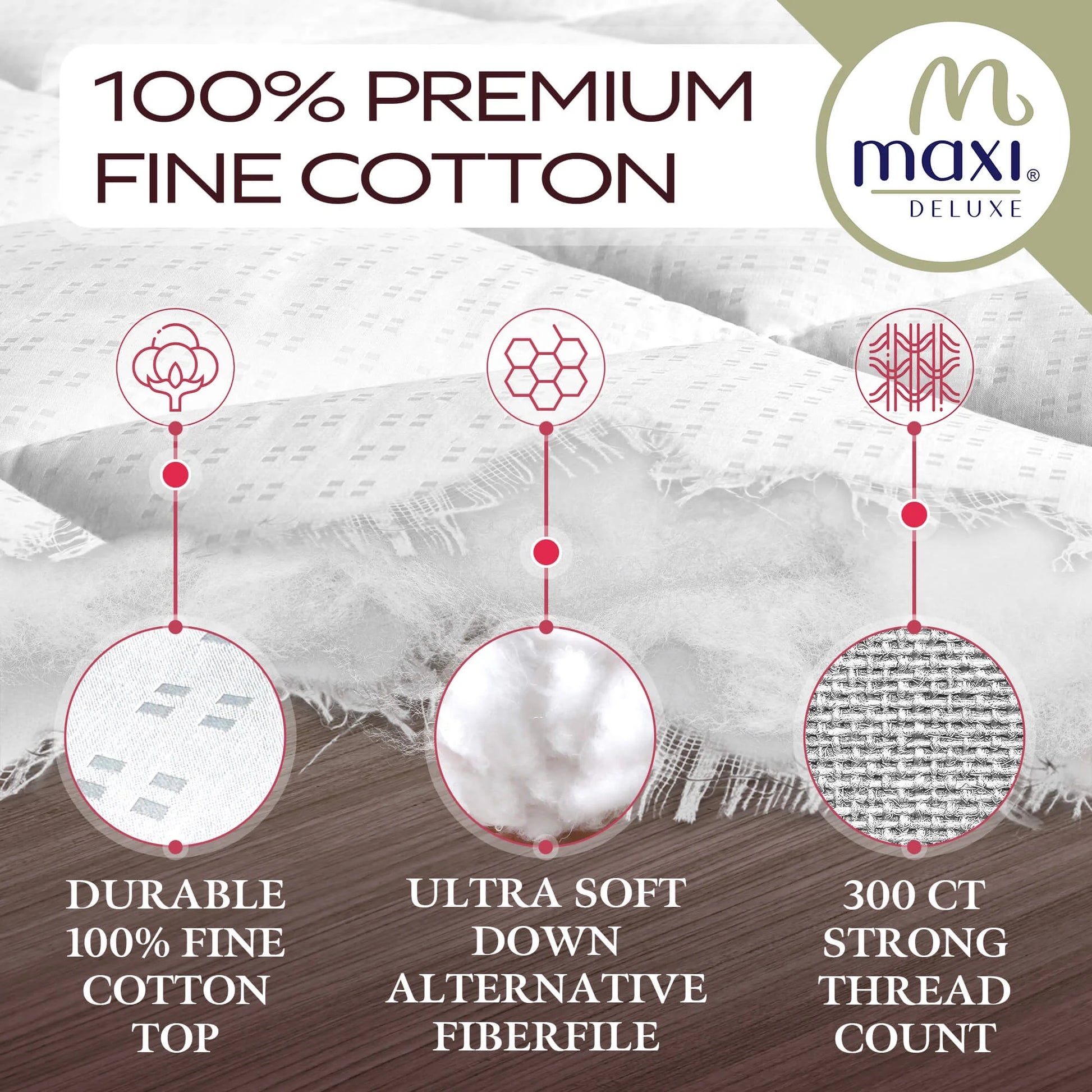 MAXI Twin Size Mattress Pad - Luxurious Cotton Sateen Mattress Protector - Soft, Comfortable, and Breatheable Mattress Cover - Mattress Pad Protects Mattress from Dust, Dirt, Spills, and Stains.