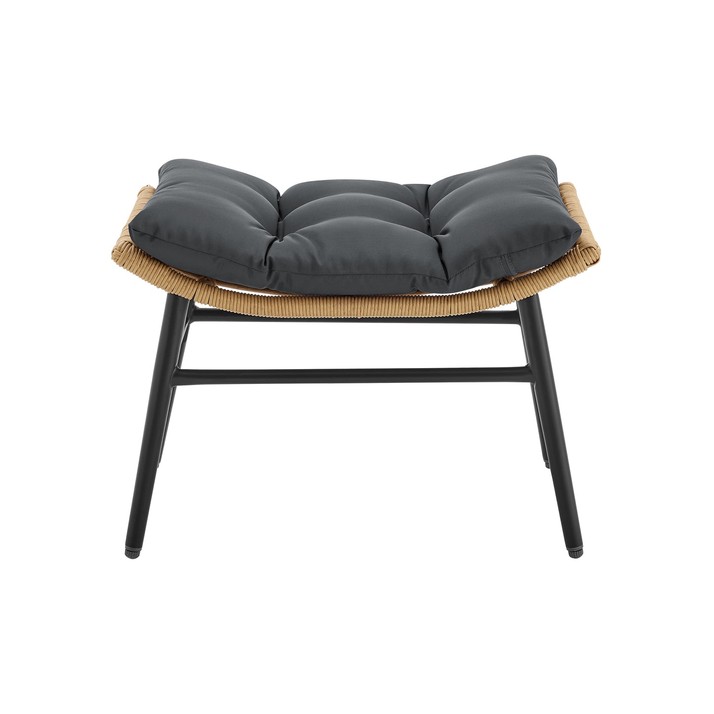 Benson Modern 3-Piece Outdoor Patio Lounge Chair Set in Gray - Image 35