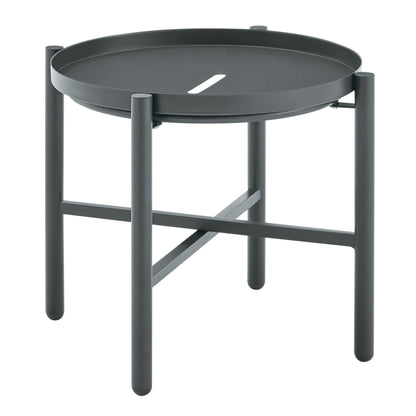 Sunset Modern 3-Piece Outdoor Patio Conversation Set in Gray - Image 28