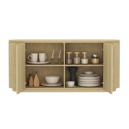 Olivia 2 Door Sideboard in Natural Oak
